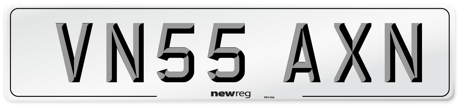 VN55 AXN Number Plate from New Reg